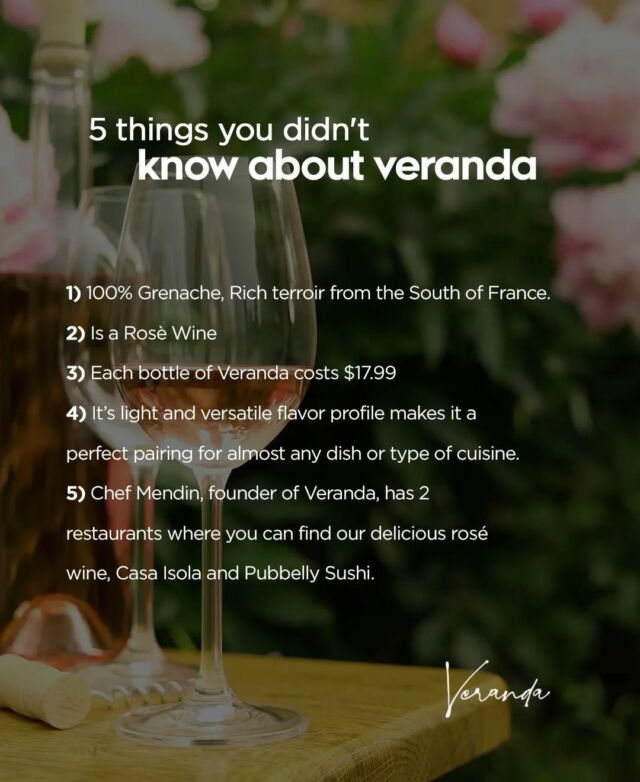 Let me tell you five things you didn't know about Veranda
.
.
.
@chefmendin @casaisolamiami